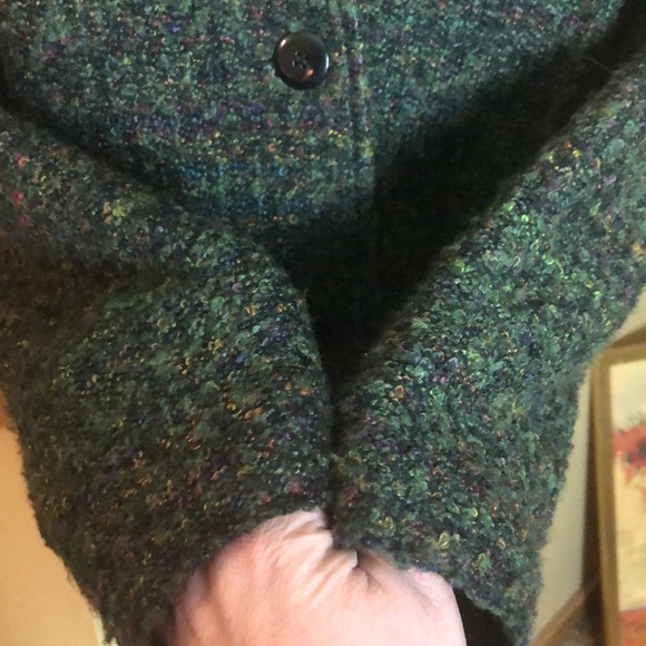 Vtg SAG HARBOR size 10 Boucle nubby KNIT Plaid & Rainbow Fully Lined Career NEW - Picture 6 of 16